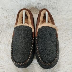 NEW RockDove Hearthfire Mens Mocha Brown Memory Foam Moccasin SZ 12-12